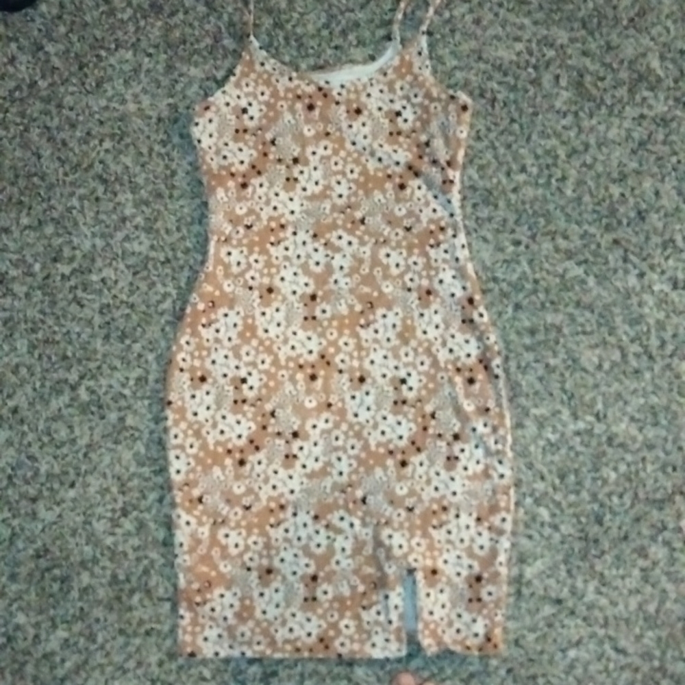 Skin tight floral dress